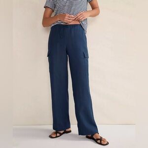 Haven Well Within Wide Leg Navy Pants